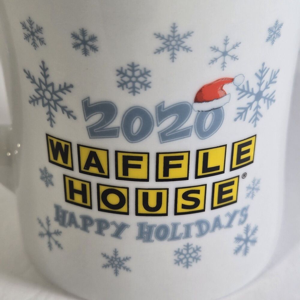 Tuxton Waffle House Christmas 2020 Edition Happy Holidays Diner Style Coffee Mug